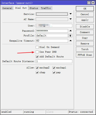 Use peer dns mikrotik что это